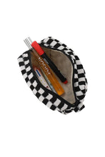 Load image into Gallery viewer, Embellish Your Life - Upcycled Travel Makeup Pouch: Brown