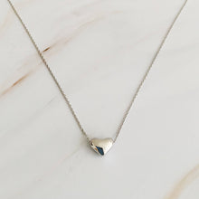 Load image into Gallery viewer, Ellison+Young - Love Bean Heart Necklace: Silver