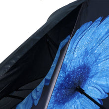 Load image into Gallery viewer, Selini New York - Deep Blue Flower Double Layer Inverted Umbrella: 1 piece