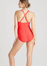 Load image into Gallery viewer, Yummie - Maia Plunge One Piece Swimsuit: Navy / 10