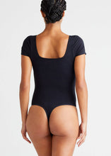 Load image into Gallery viewer, Yummie - Anette Shaping Thong Bodysuit - Cotton Seamless: Black / S/M