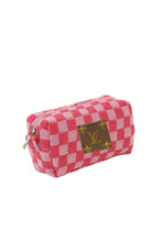 Load image into Gallery viewer, Embellish Your Life - Upcycled Travel Makeup Pouch: Brown