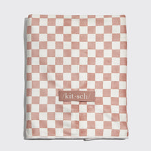 Load image into Gallery viewer, KITSCH - Extra Large Quick-Dry Hair Towel Wrap- Terracotta Checker
