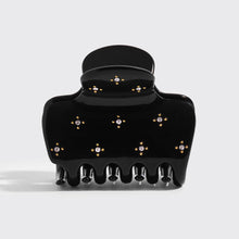 Load image into Gallery viewer, KITSCH - Recycled Plastic Rhinestone Medium Puffy Claw Clip 1pc-Black
