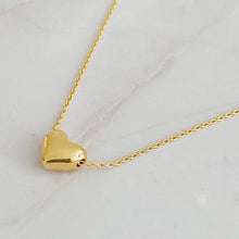 Load image into Gallery viewer, Ellison+Young - Love Bean Heart Necklace: Silver