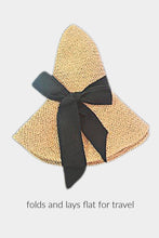 Load image into Gallery viewer, Embellish Your Life - Packable Straw Beach Hat: Beige