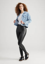 Load image into Gallery viewer, Yummie - Faux Leather Shaping Legging with Side Zip: M / Black