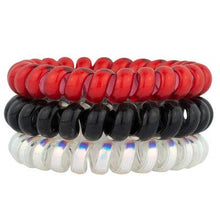 Load image into Gallery viewer, Shop Hotline - Standard Size Hair Tie Set: Black Diamond (Metallic)