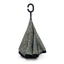 Load image into Gallery viewer, Selini New York - Leopard Print Double Layer Inverted Umbrella: 1 piece