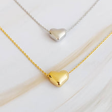 Load image into Gallery viewer, Ellison+Young - Love Bean Heart Necklace: Silver