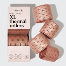 Load image into Gallery viewer, KITSCH - Recycled Plastic XL Thermal Rollers 4pc Set - Terracotta