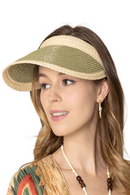 Load image into Gallery viewer, Embellish Your Life - Accented Brim Visor: Beige