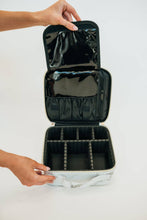 Load image into Gallery viewer, modern+chic - Khloe Customizable Cosmetic Case: Star Point Brown