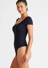 Load image into Gallery viewer, Yummie - Anette Shaping Thong Bodysuit - Cotton Seamless: Black / M/L