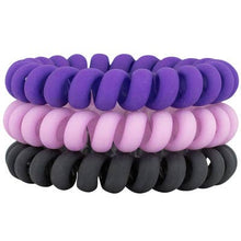 Load image into Gallery viewer, Shop Hotline - Standard Size Hair Tie Set: Black Diamond (Metallic)