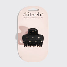 Load image into Gallery viewer, KITSCH - Recycled Plastic Rhinestone Medium Puffy Claw Clip 1pc-Black