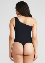 Load image into Gallery viewer, Yummie - One Shoulder Shaping Thong Bodysuit - Outlast® Seamless: Black / S/M