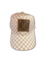 Load image into Gallery viewer, Embellish Your Life - Upcycled Checkered Cap: Brown