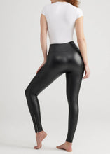 Load image into Gallery viewer, Yummie - Faux Leather Shaping Legging with Side Zip: M / Black