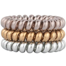 Load image into Gallery viewer, Shop Hotline - Standard Size Hair Tie Set: Black Diamond (Metallic)