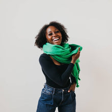 Load image into Gallery viewer, Pretty Simple - Seattle Days Fringe Scarf: Beige