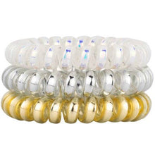 Load image into Gallery viewer, Shop Hotline - Standard Size Hair Tie Set: Black Diamond (Metallic)