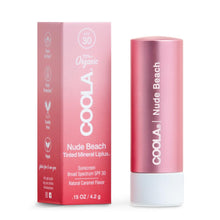 Load image into Gallery viewer, COOLA Mineral Liplux® Organic Tinted Lip Balm Sunscreen SPF 30
