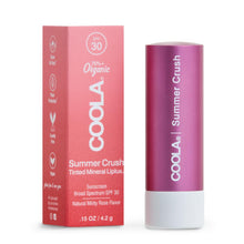 Load image into Gallery viewer, COOLA Mineral Liplux® Organic Tinted Lip Balm Sunscreen SPF 30