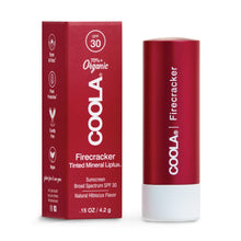 Load image into Gallery viewer, COOLA Mineral Liplux® Organic Tinted Lip Balm Sunscreen SPF 30