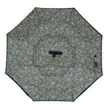 Load image into Gallery viewer, Selini New York - Leopard Print Double Layer Inverted Umbrella: 1 piece
