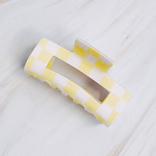 Load image into Gallery viewer, Ellison+Young - Checker Lovers Hair Claw: Blue
