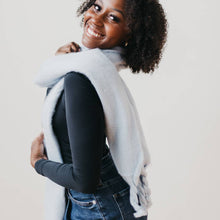 Load image into Gallery viewer, Pretty Simple - Seattle Days Fringe Scarf: Beige
