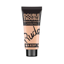 Load image into Gallery viewer, Rude Cosmetics - Double Trouble Foundation + Concealer: Silk 01
