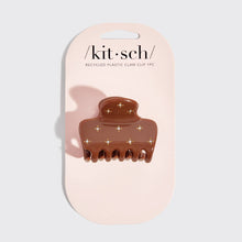 Load image into Gallery viewer, KITSCH - Recycled Plastic Rhinestone Medium Puffy Claw Clip 1pc-Camel
