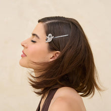 Load image into Gallery viewer, KITSCH - Extra Long Metal Rhinestone Bobby Pins 4pc Set - Ghost

