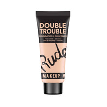 Load image into Gallery viewer, Rude Cosmetics - Double Trouble Foundation + Concealer: Silk 01
