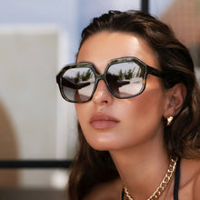 Load image into Gallery viewer, FREYRS Eyewear - Stella Acetate Womens Octagonal Sunglasses: Blue Tortoise
