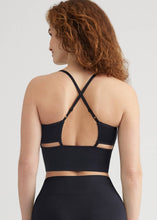 Load image into Gallery viewer, Yummie - Kelly High-Neck Longline Bra Top - Seamless: S/M / Black
