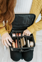 Load image into Gallery viewer, modern+chic - Khloe Customizable Cosmetic Case: Luxe Brown
