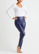 Load image into Gallery viewer, Yummie - Faux Leather Shaping Legging with Side Zip: M / Black
