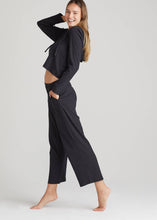 Load image into Gallery viewer, Yummie - Cropped Lounge Pant - Cotton Rib: White / L
