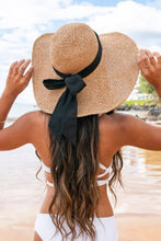 Load image into Gallery viewer, Embellish Your Life - Packable Straw Beach Hat: Beige
