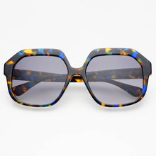 Load image into Gallery viewer, FREYRS Eyewear - Stella Acetate Womens Octagonal Sunglasses: Blue Tortoise
