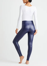 Load image into Gallery viewer, Yummie - Faux Leather Shaping Legging with Side Zip: M / Black
