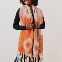 Load image into Gallery viewer, Pretty Simple - Diamond Fade Chunky Scarf: Brown/Black/Gray
