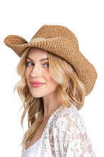 Load image into Gallery viewer, Embellish Your Life - 2 Way Straw Hat: Tan
