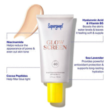 Load image into Gallery viewer, Supergoop! Glowscreen - SPF 40-1.7 fl oz - Glowy Primer + Br
