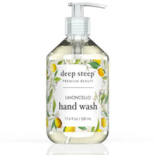 Load image into Gallery viewer, Deep Steep Clean Beauty - Argan Oil Liquid Hand Wash - Limoncello
