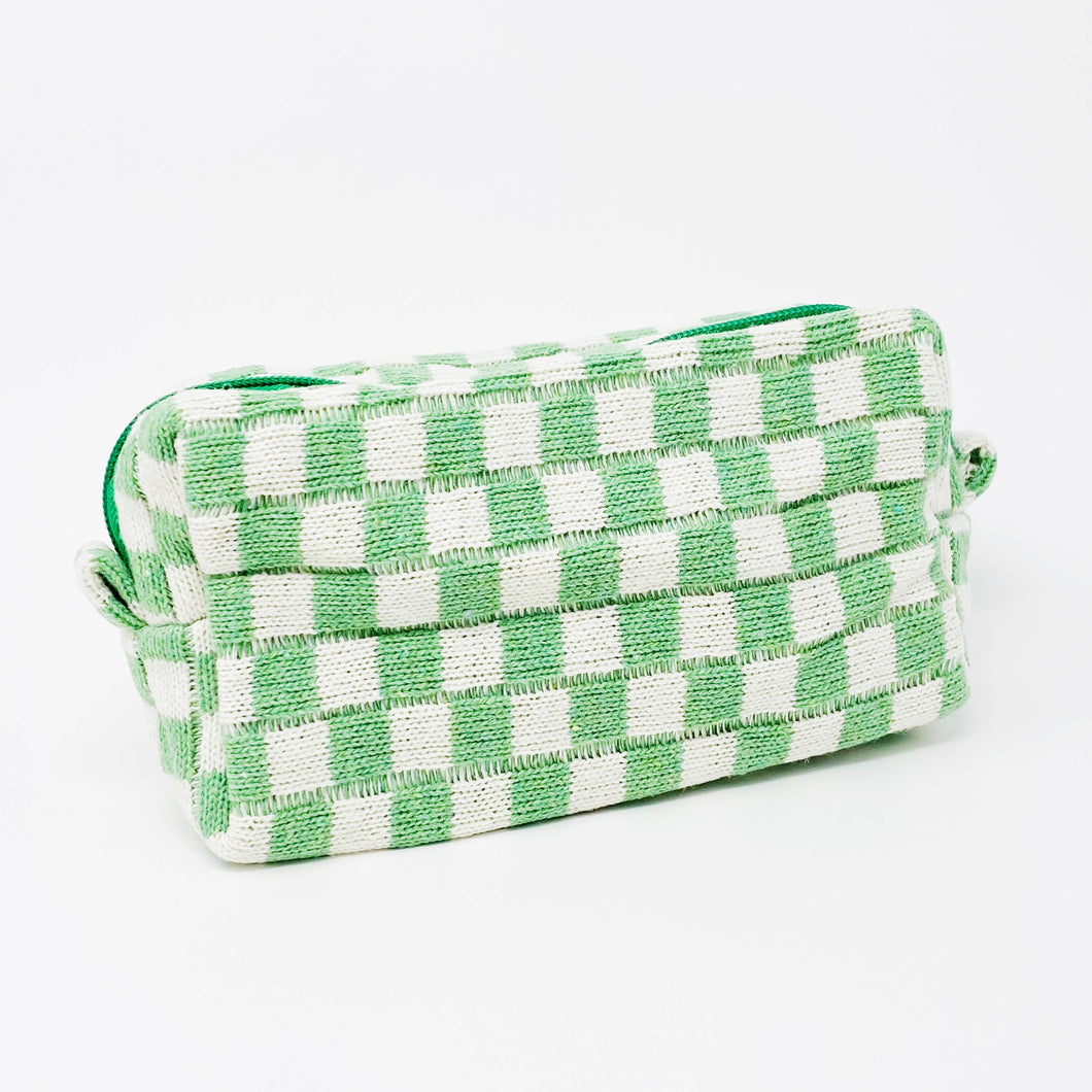 Ellison+Young - Check Yourself Cosmetic Bag: Pistachio