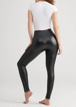 Load image into Gallery viewer, Yummie - Faux Leather Shaping Legging with Side Zip: M / Black
